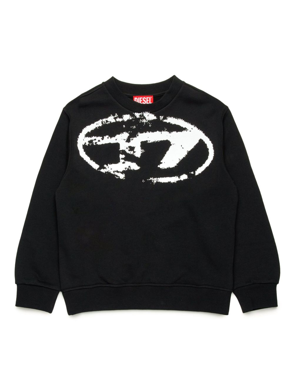 Diesel Kids logo印花卫衣 - 黑色