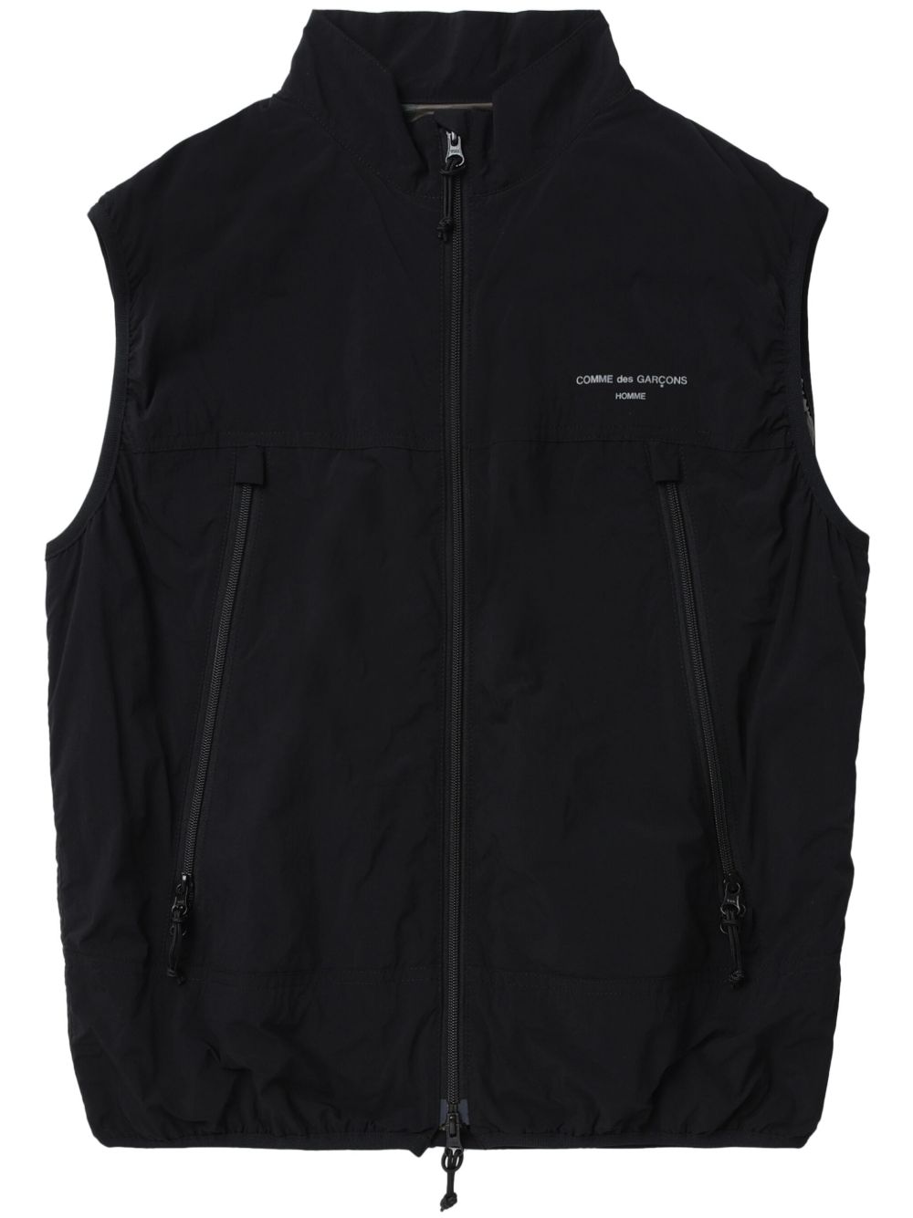 Comme des Garçons Homme 标贴马甲 - 黑色