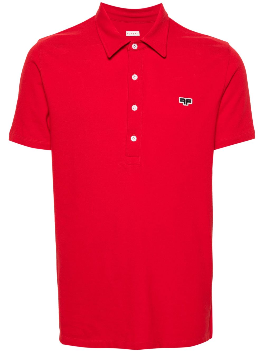 FURSAC logo贴花polo衫 - 红色