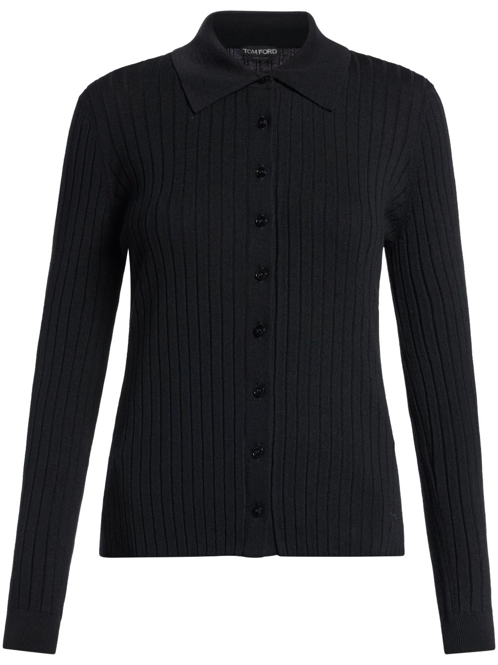 TOM FORD polo领针织上衣 - 黑色
