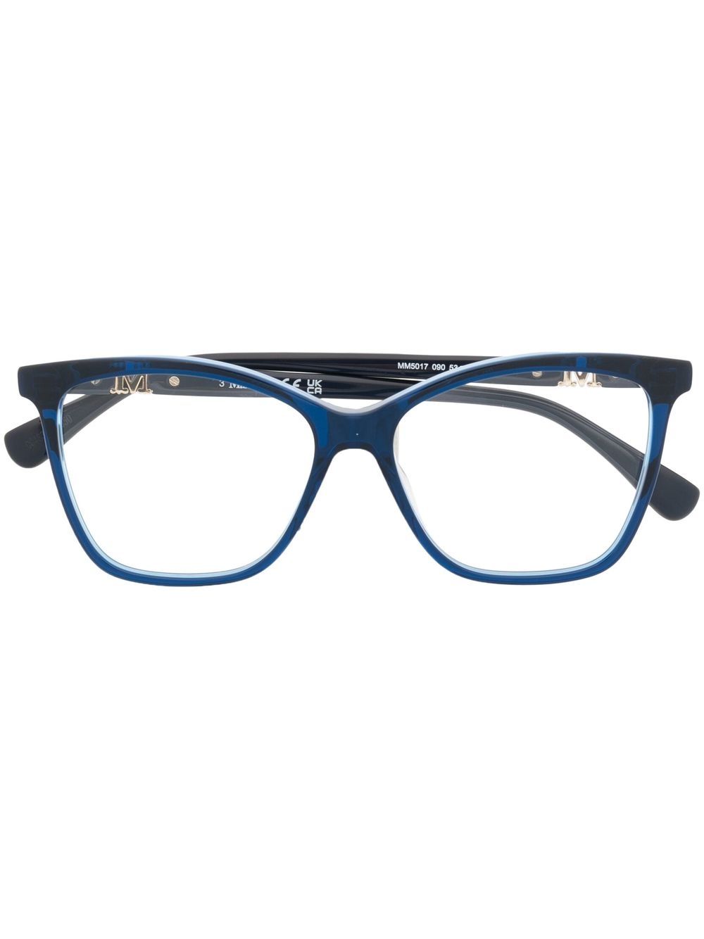 Max Mara Eyewear 方框眼镜 - 蓝色