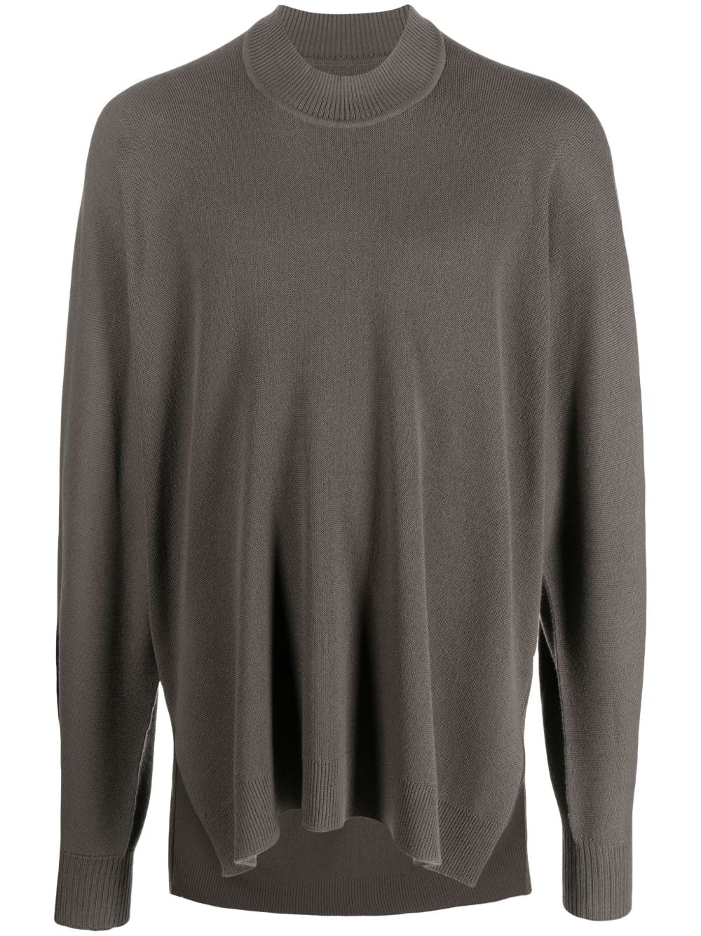 Homme Plissé Issey Miyake 条纹细节羊毛毛衣 - 灰色
