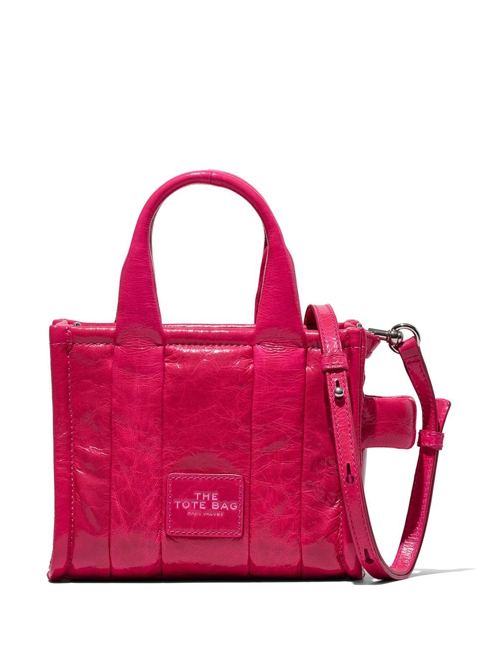 Marc Jacobs The Shiny Crinkle Crossbody Tote 手提包 - 粉色