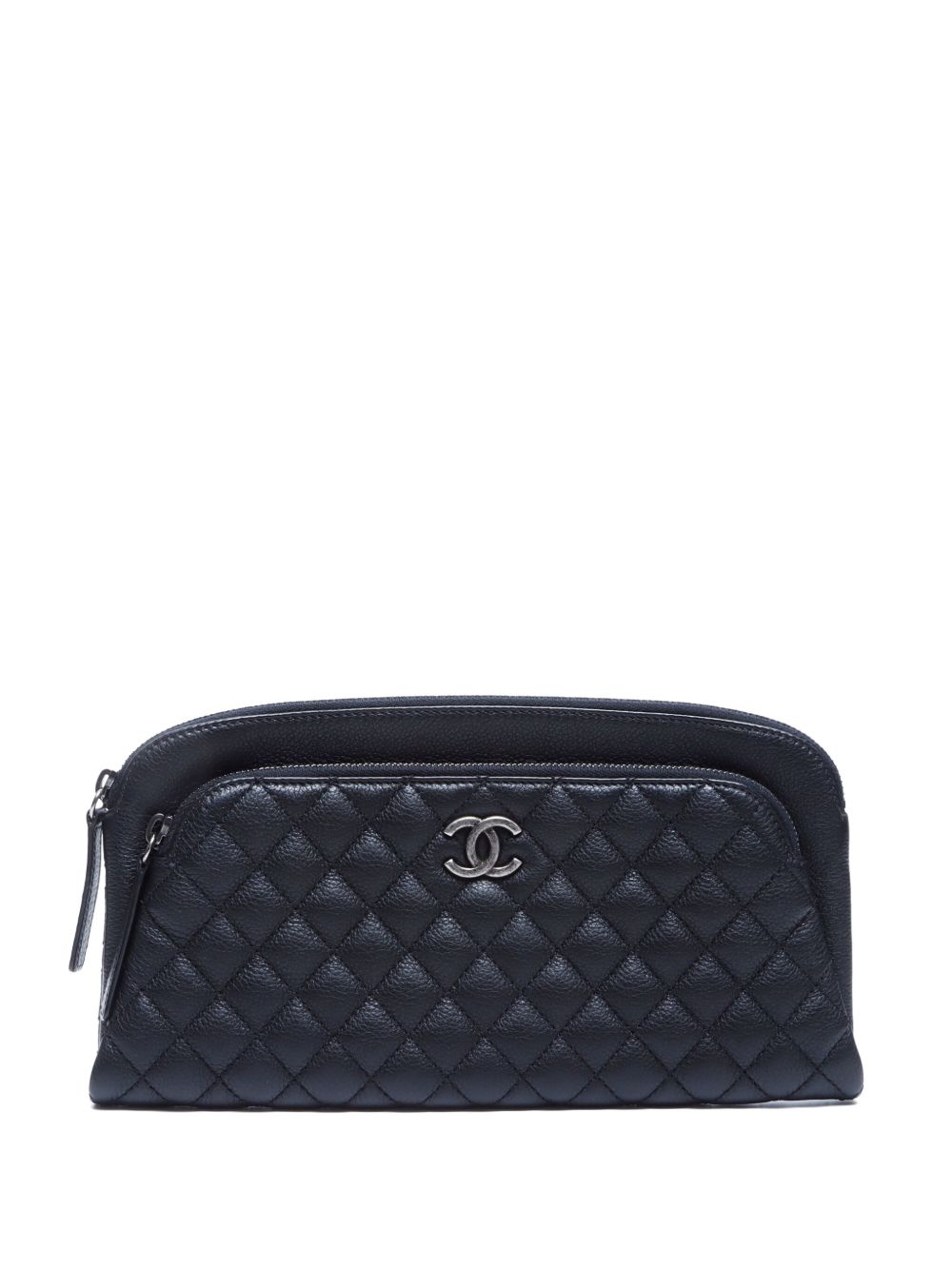 CHANEL Pre-Owned Curvy 手拿包（2016–2017年典藏款） - 黑色