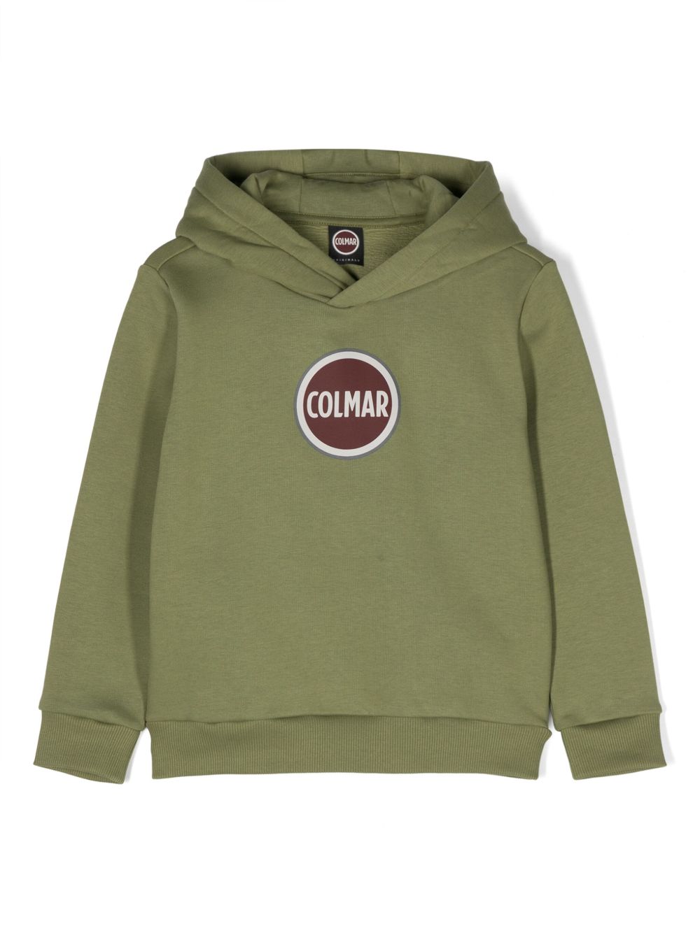 Colmar Kids logo印花长袖连帽衫 - 绿色