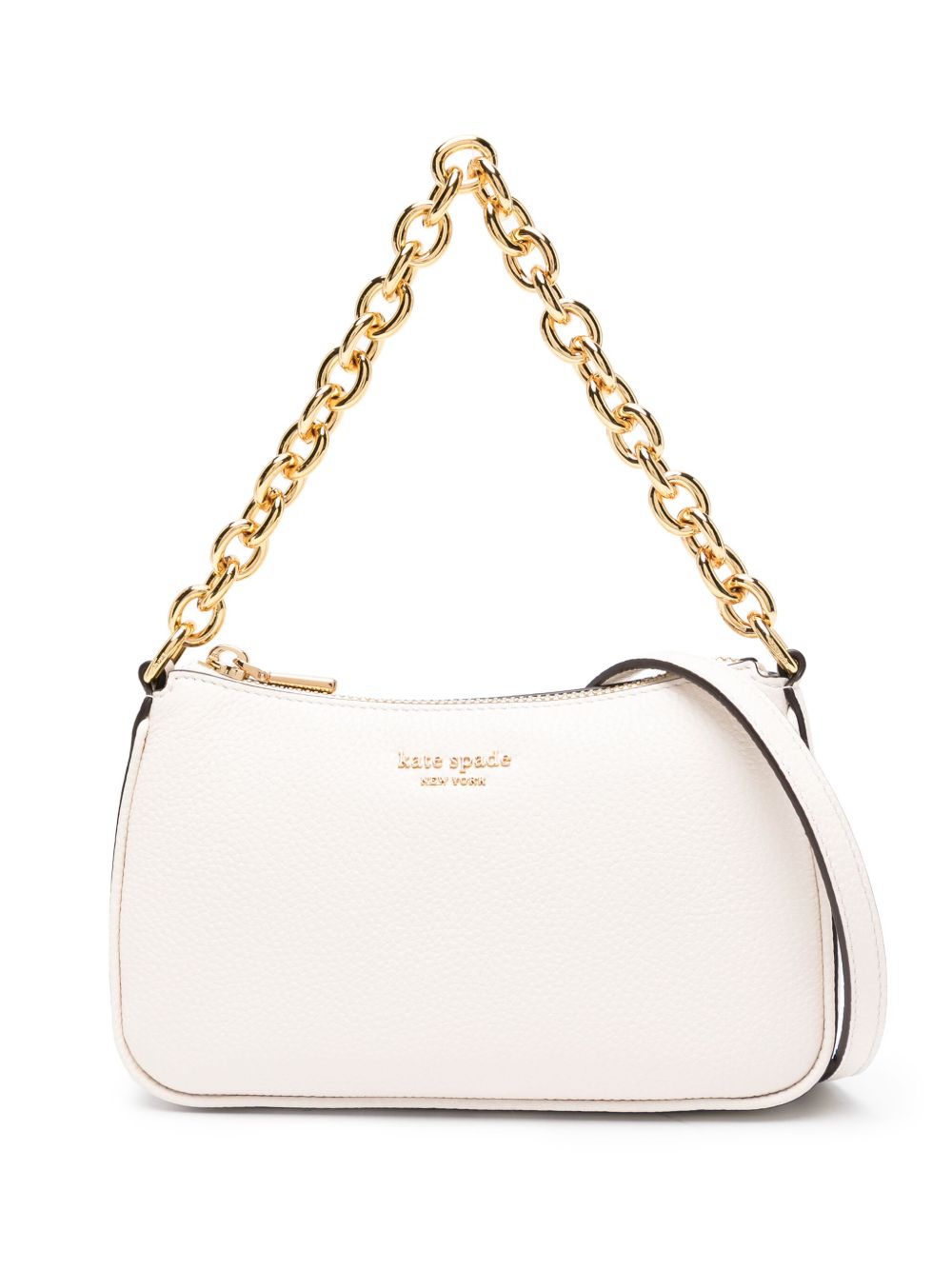 Kate Spade Jolie 皮质小号斜挎包 - 白色