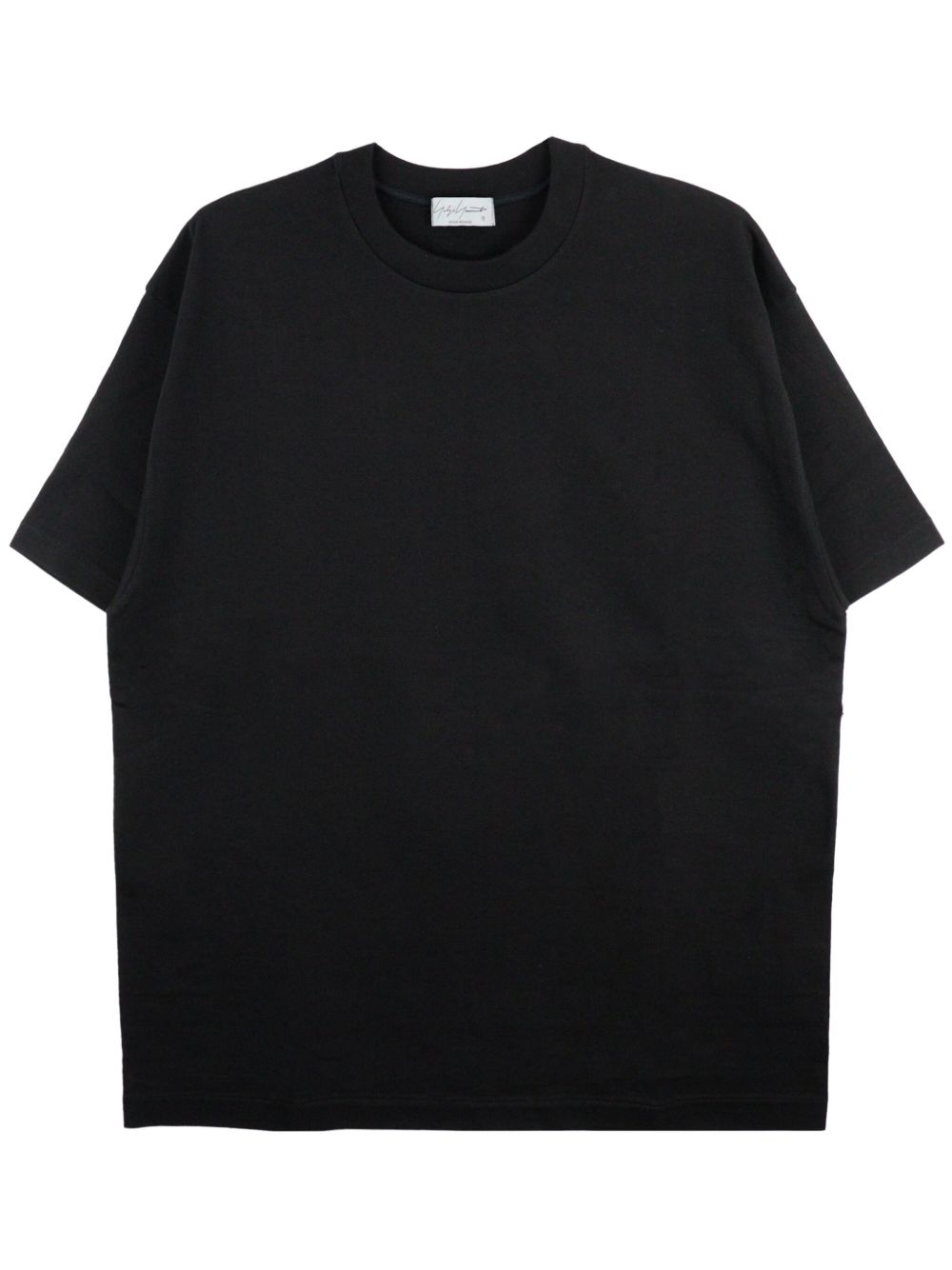 Yohji Yamamoto logo印花棉T恤 - 黑色
