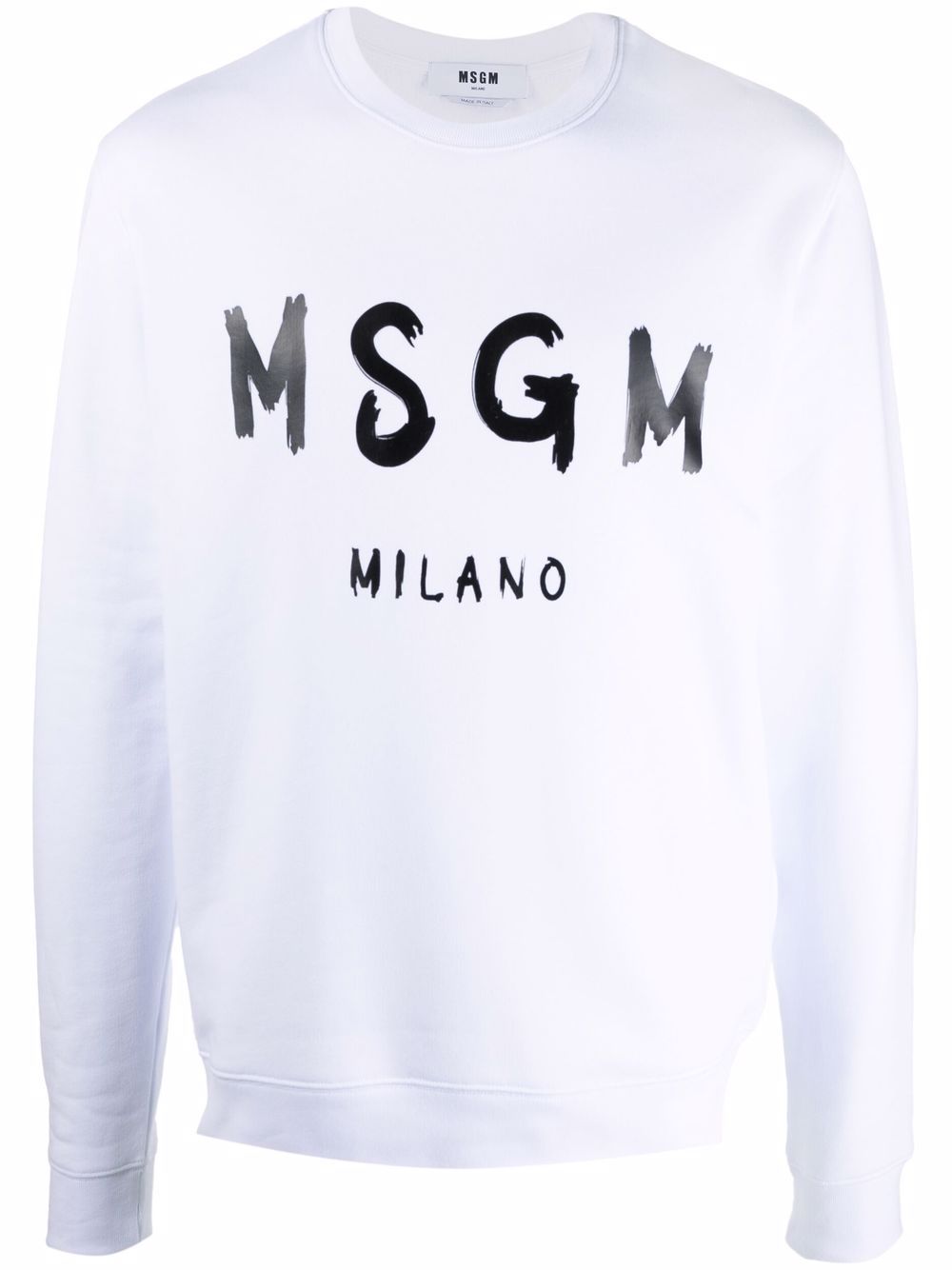 MSGM logo印花卫衣 - 白色