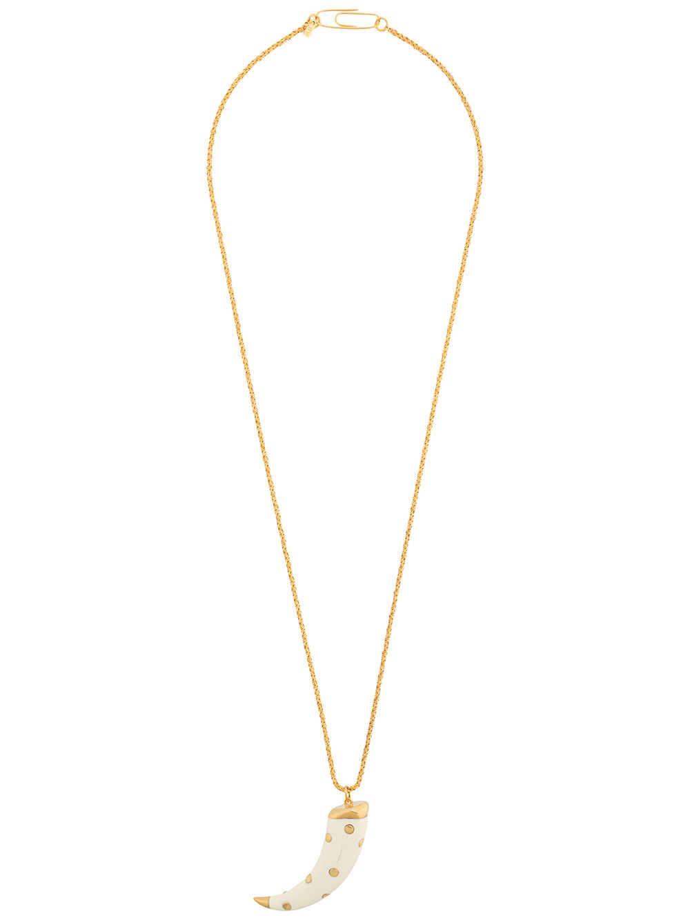 Aurelie Bidermann Caftan Moon吊坠项链 - 金属色