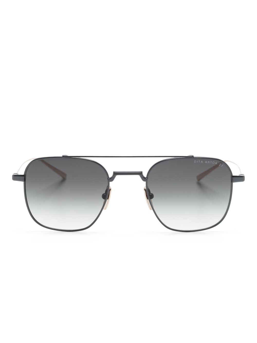 Dita Eyewear Artoa 飞行员镜框太阳眼镜 - 黑色