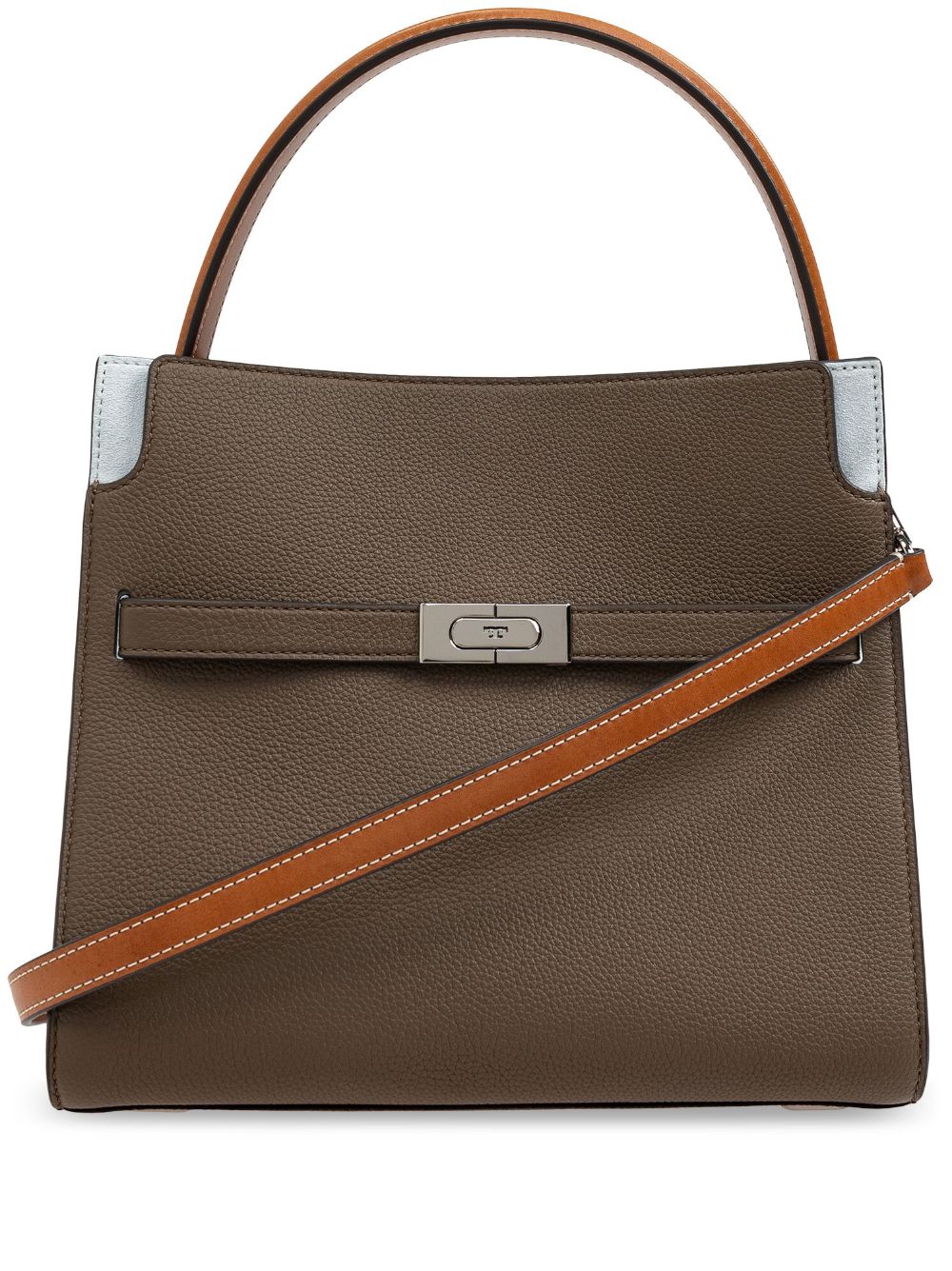 Tory Burch Lee Radziwill 小号斜挎包 - 褐色
