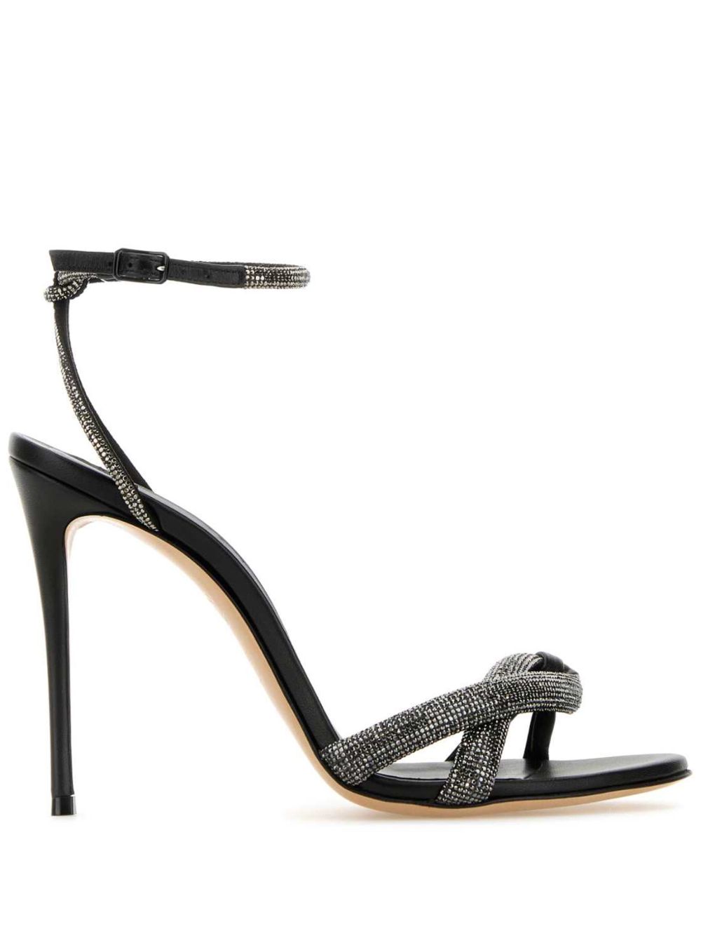 Casadei Taylor Julia 高跟凉鞋（10厘米） - 黑色