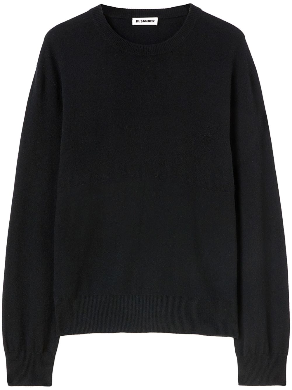 Jil Sander 圆领羊绒毛衣 - 黑色