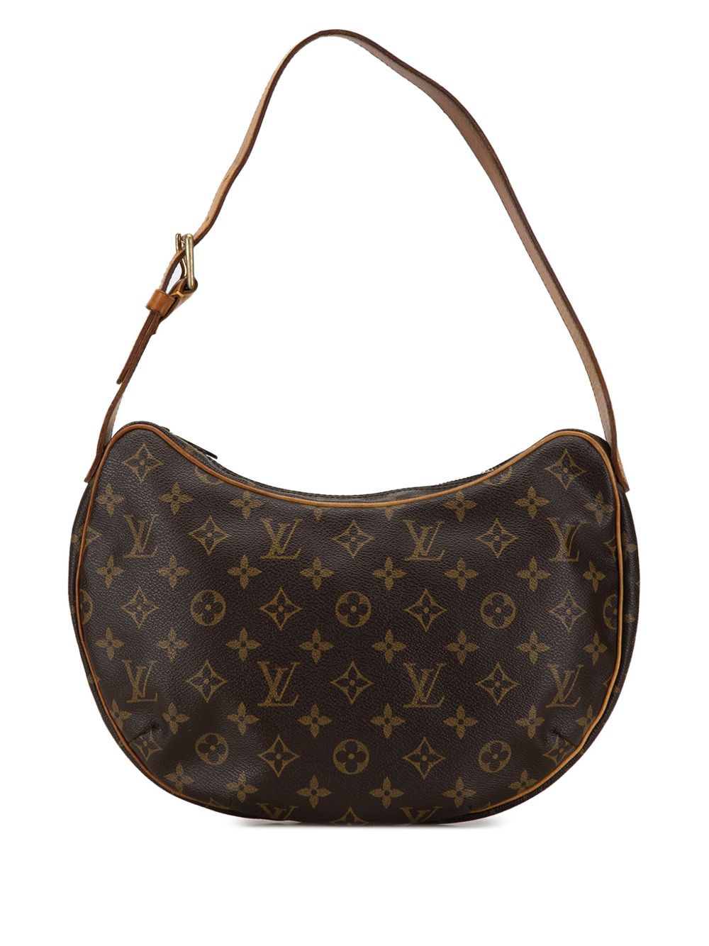 Louis Vuitton Pre-Owned Monogram Croissant MM 水饺包（2003年典藏款） - 褐色
