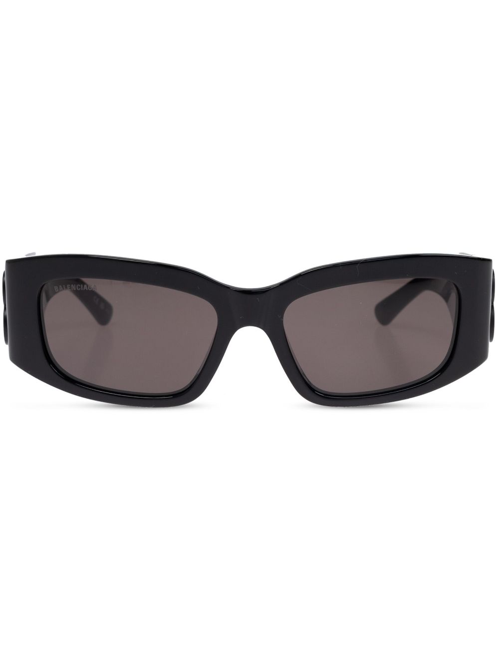 Balenciaga Eyewear 长方形框太阳眼镜 - 黑色