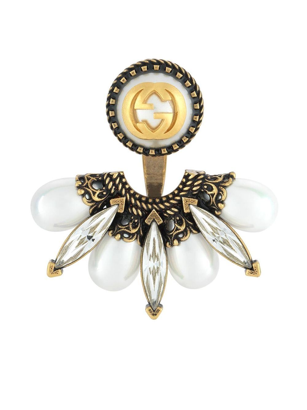 Gucci Interlocking G 耳环 - 金色