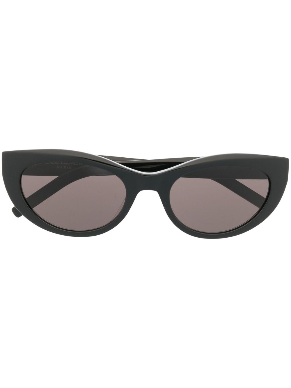 Saint Laurent Eyewear YSL logo标牌猫眼框太阳眼镜 - 黑色