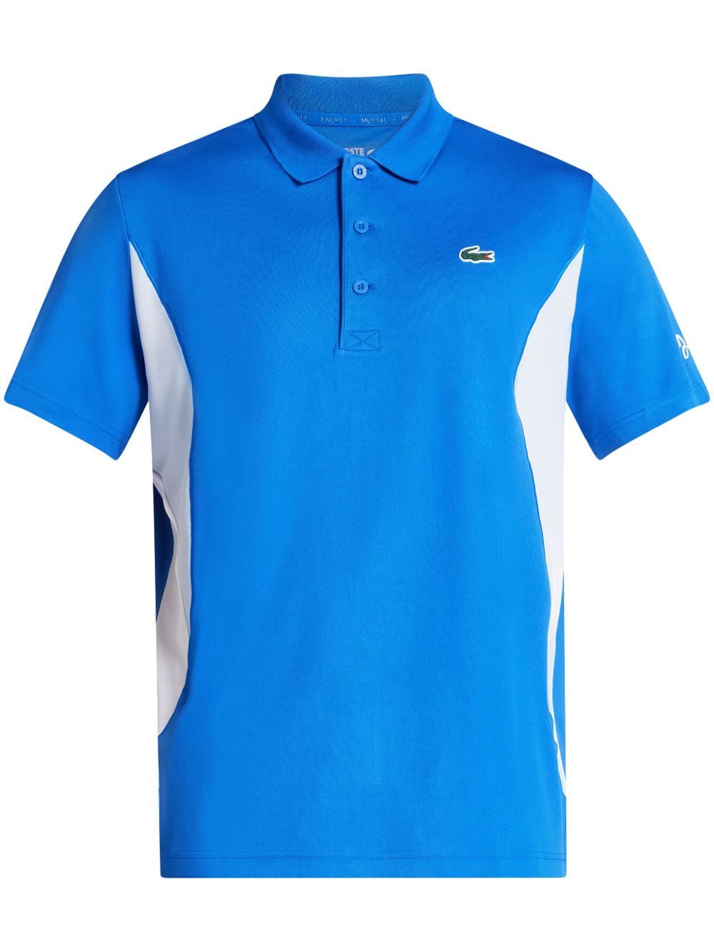 Lacoste x Novak Djokovic logo刺绣polo衫 - 蓝色