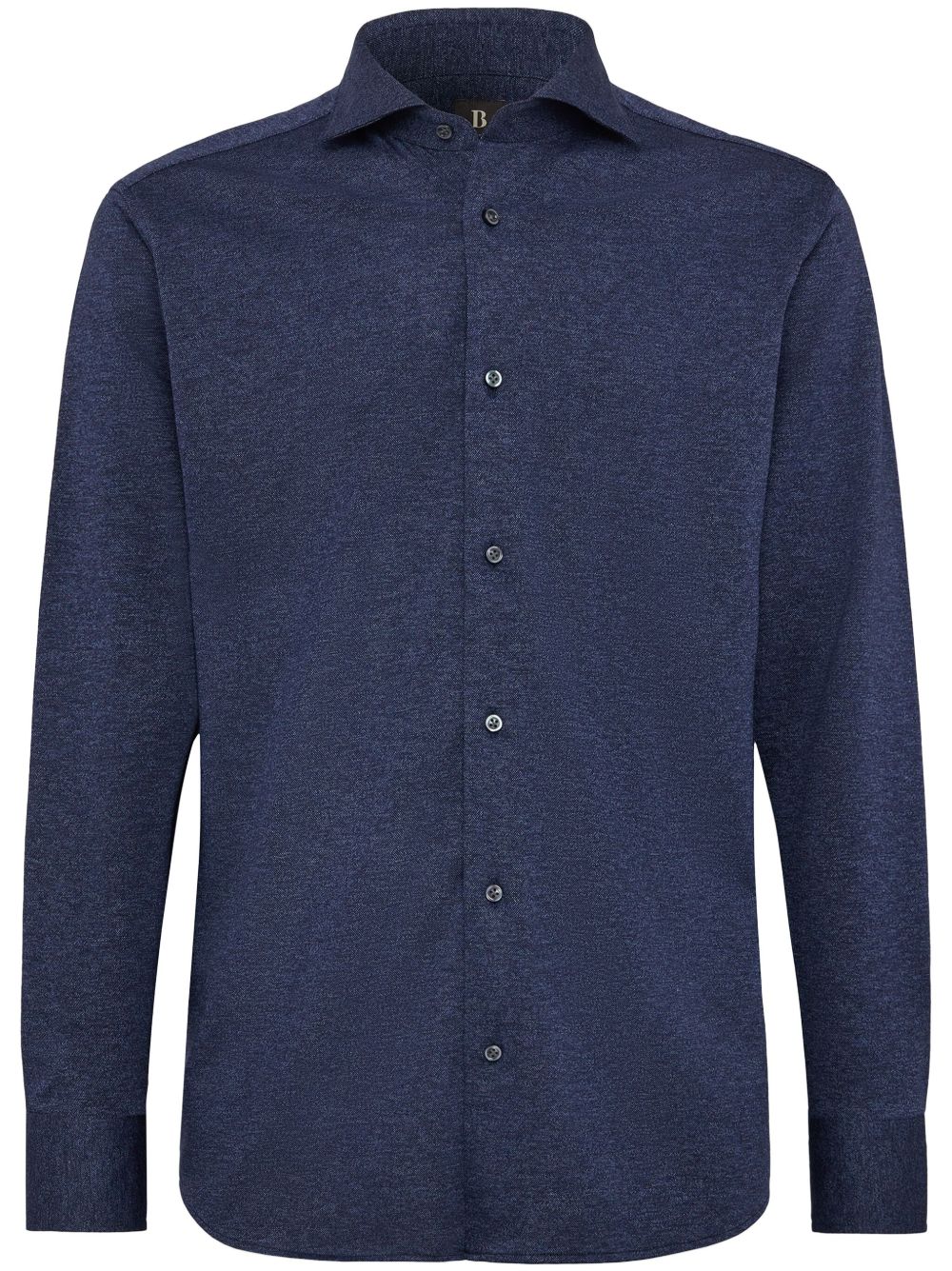 Boggi Milano 棉平纹针织polo衫 - 蓝色