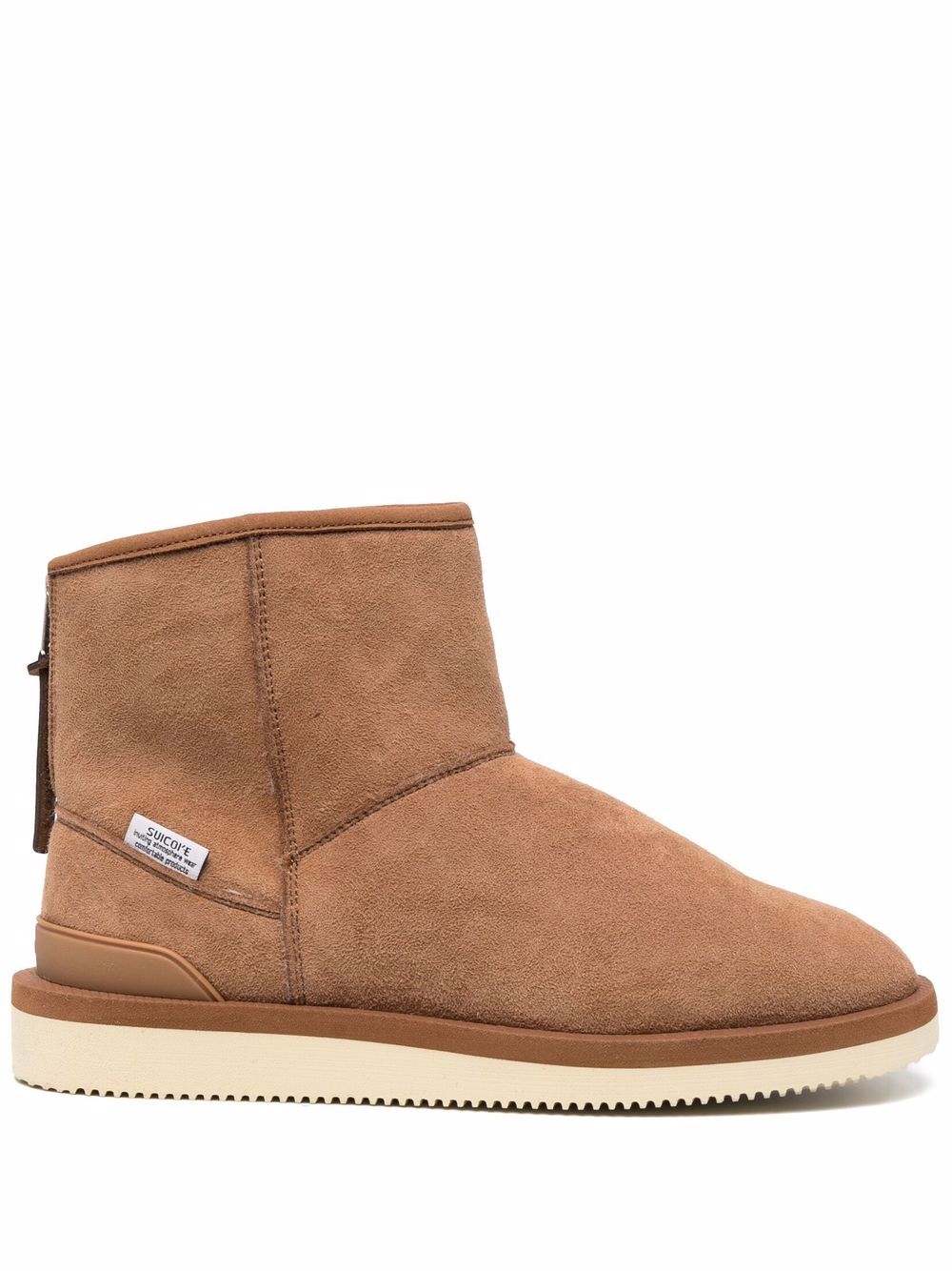 Suicoke 皮毛一体及踝靴 - 褐色