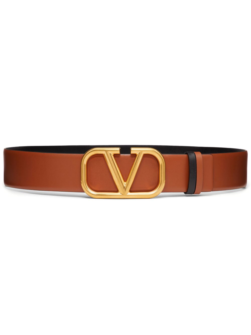 Valentino Garavani VLogo Signature 双面腰带（40毫米） - 褐色