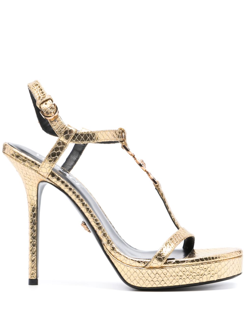 Versace Medusa '95 高跟凉鞋 - 金色