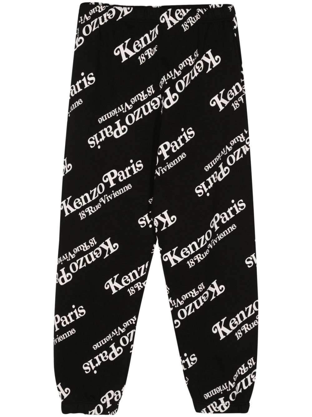 Kenzo x Verdy logo印花运动裤 - 黑色