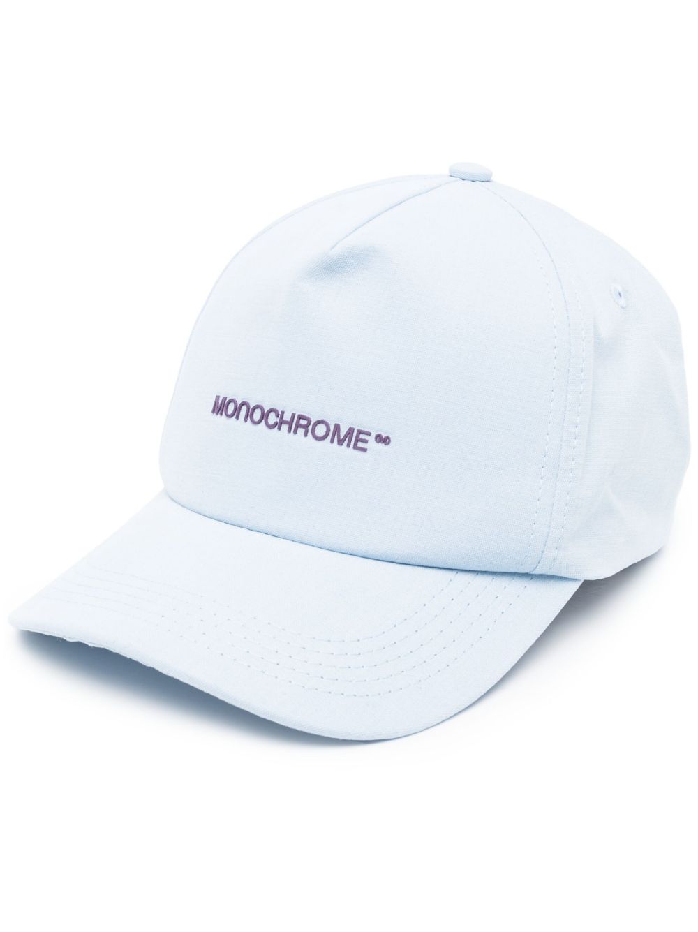 MONOCHROME logo印花棉棒球帽 - 蓝色
