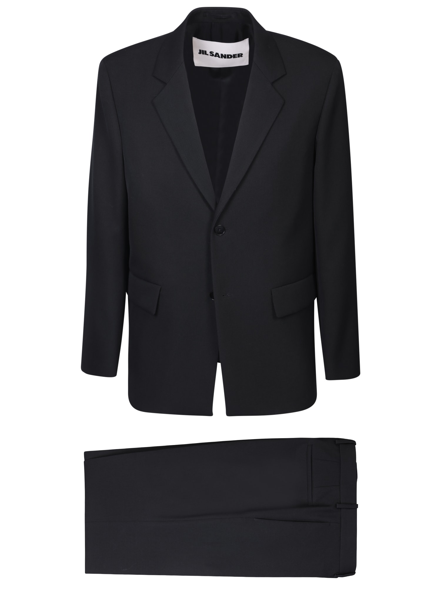 Jil Sander 单排扣黑色西装夹克