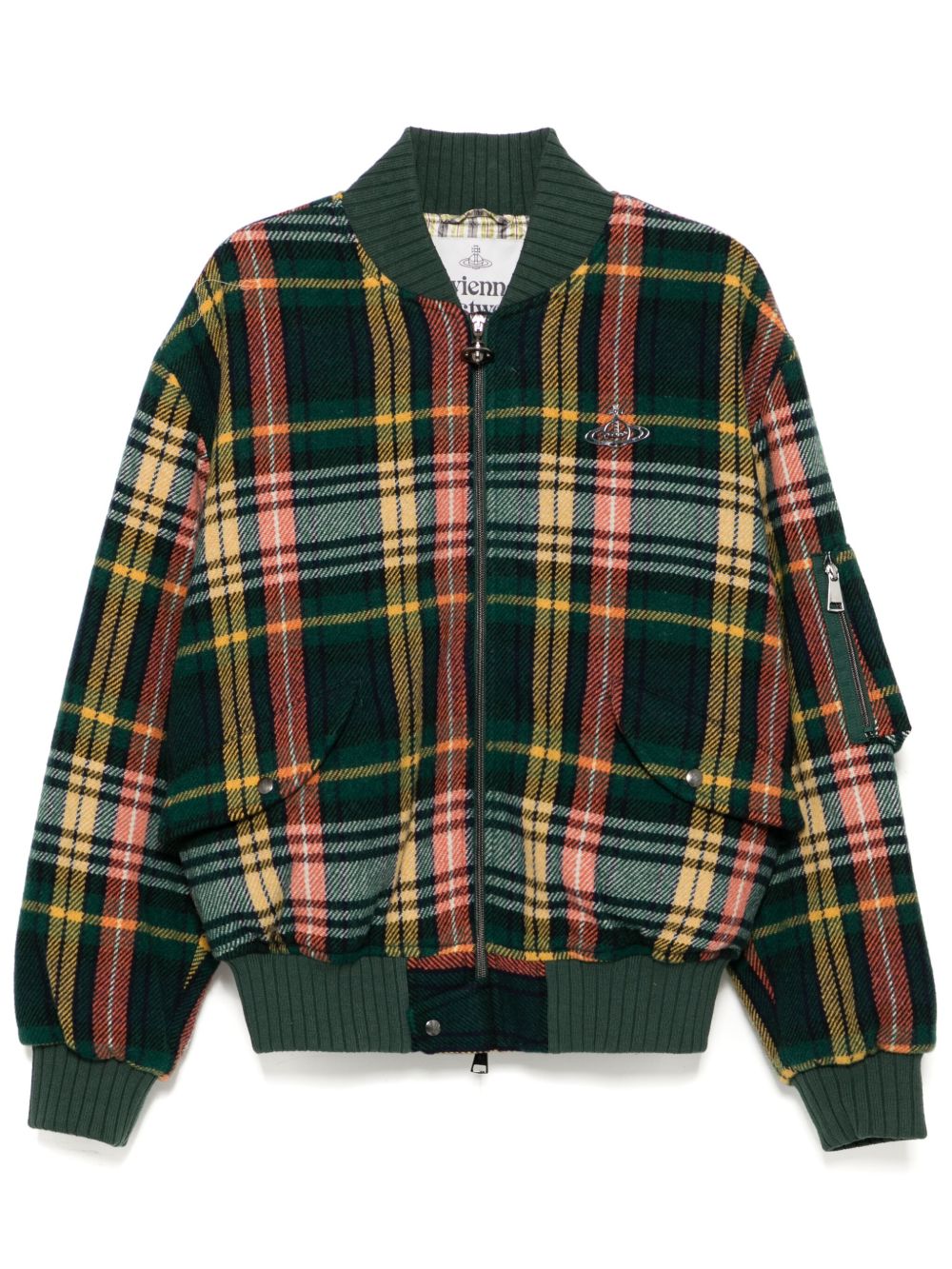 Vivienne Westwood Bernardo 飞行员夹克 - 绿色