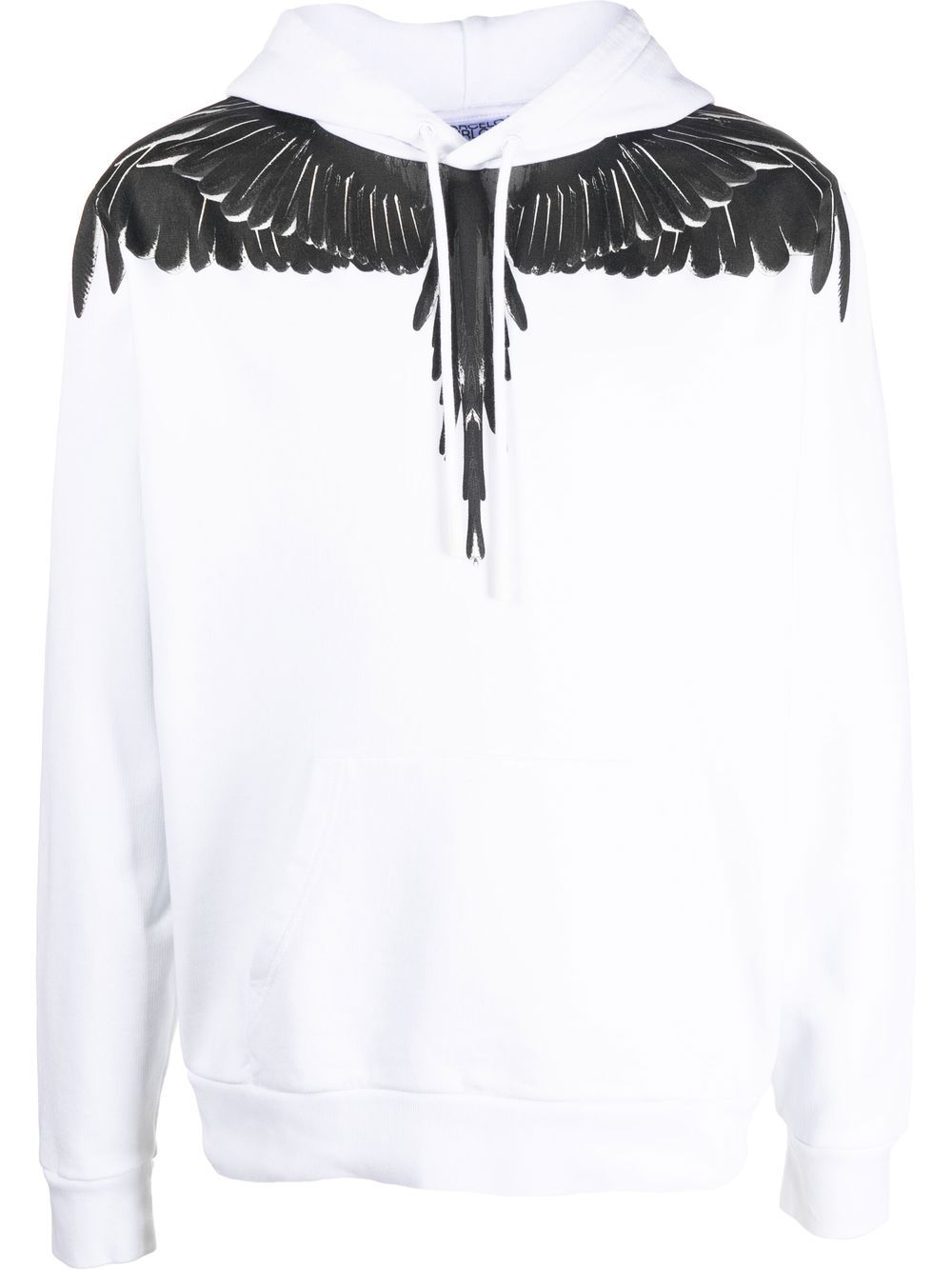 Marcelo Burlon County of Milan logo印花套头式连帽衫 - 白色