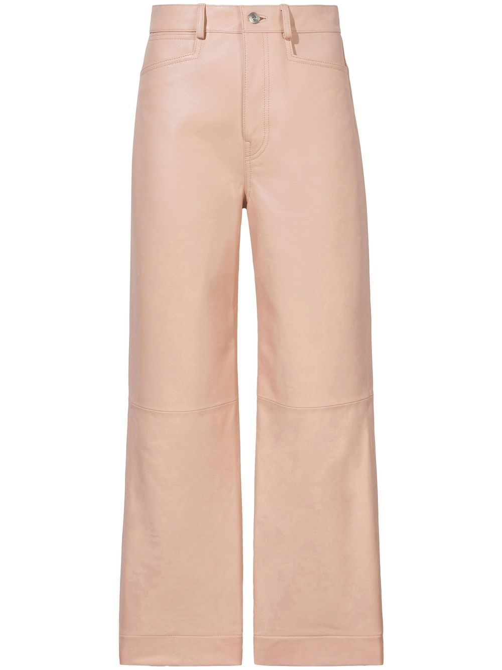 Proenza Schouler White Label 皮质露踝裤 - 粉色