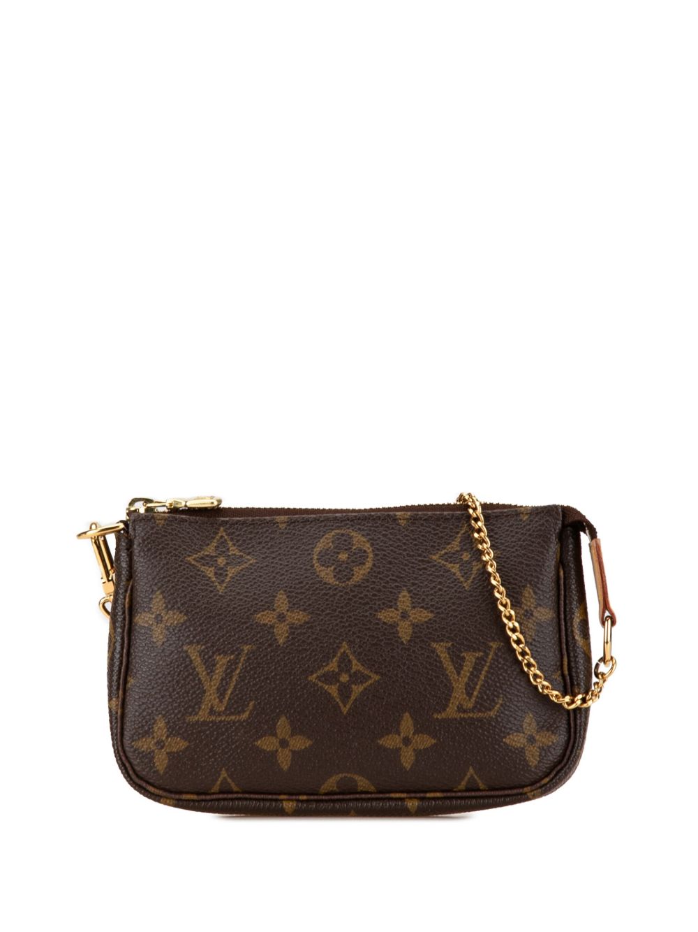 Louis Vuitton Pre-Owned Monogram Mini Pochette Accessoires 手提包（2008年典藏款） - 褐色