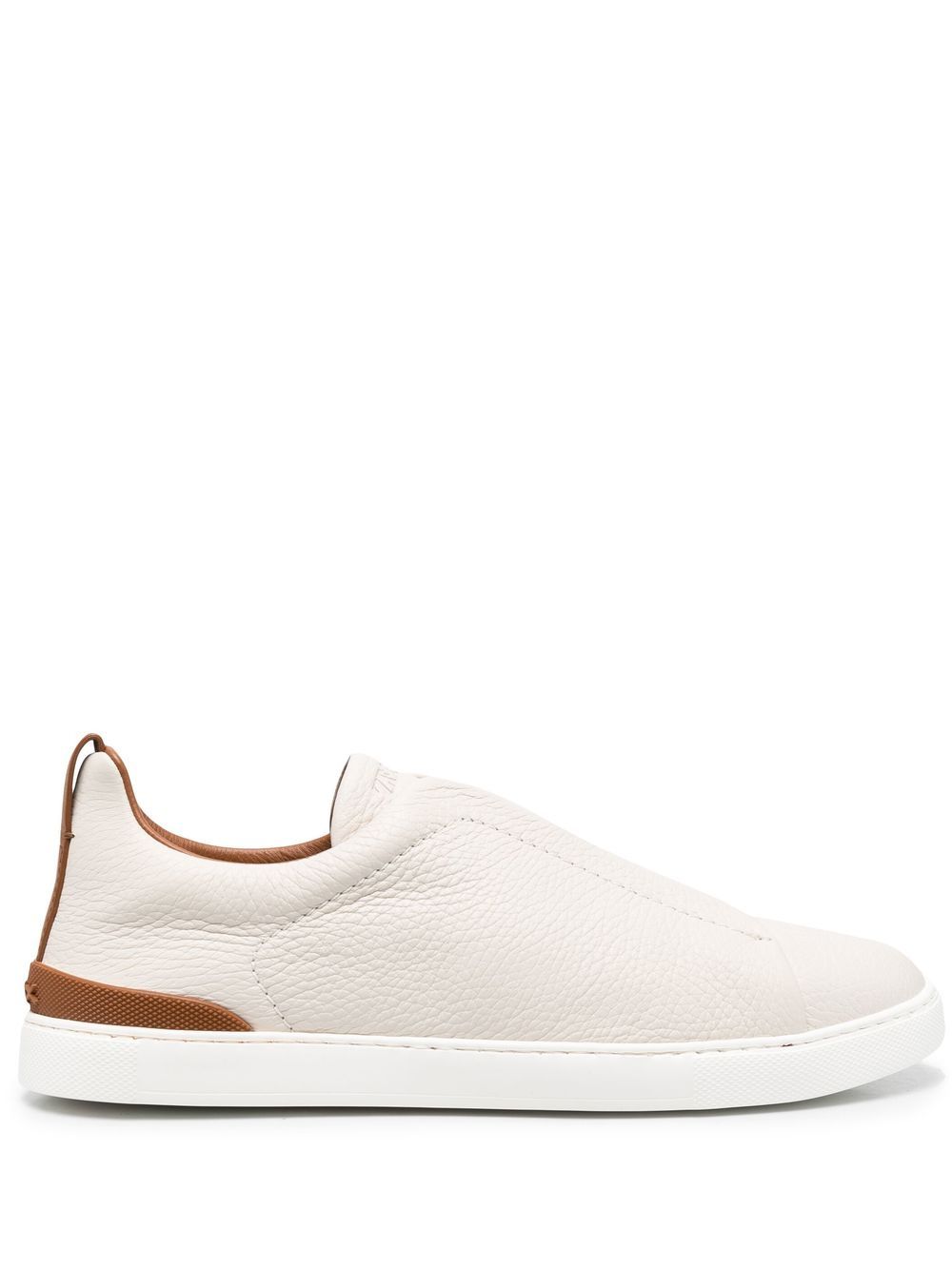 Zegna Triple Stitch 低帮板鞋 - 中性色