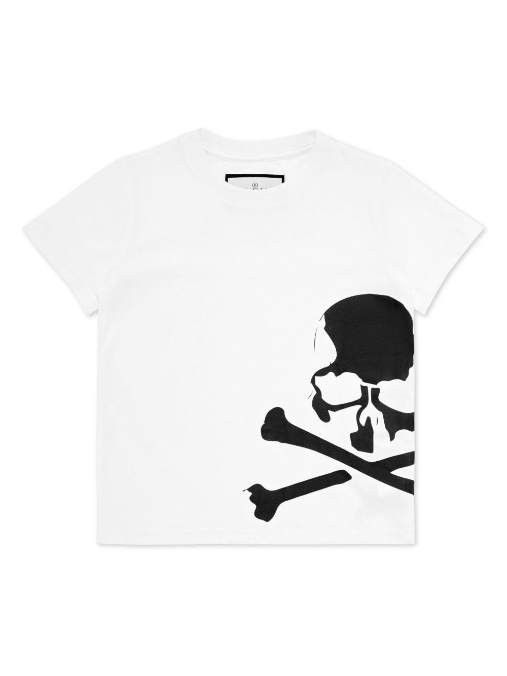 Philipp Plein Junior logo印花棉T恤 - 白色