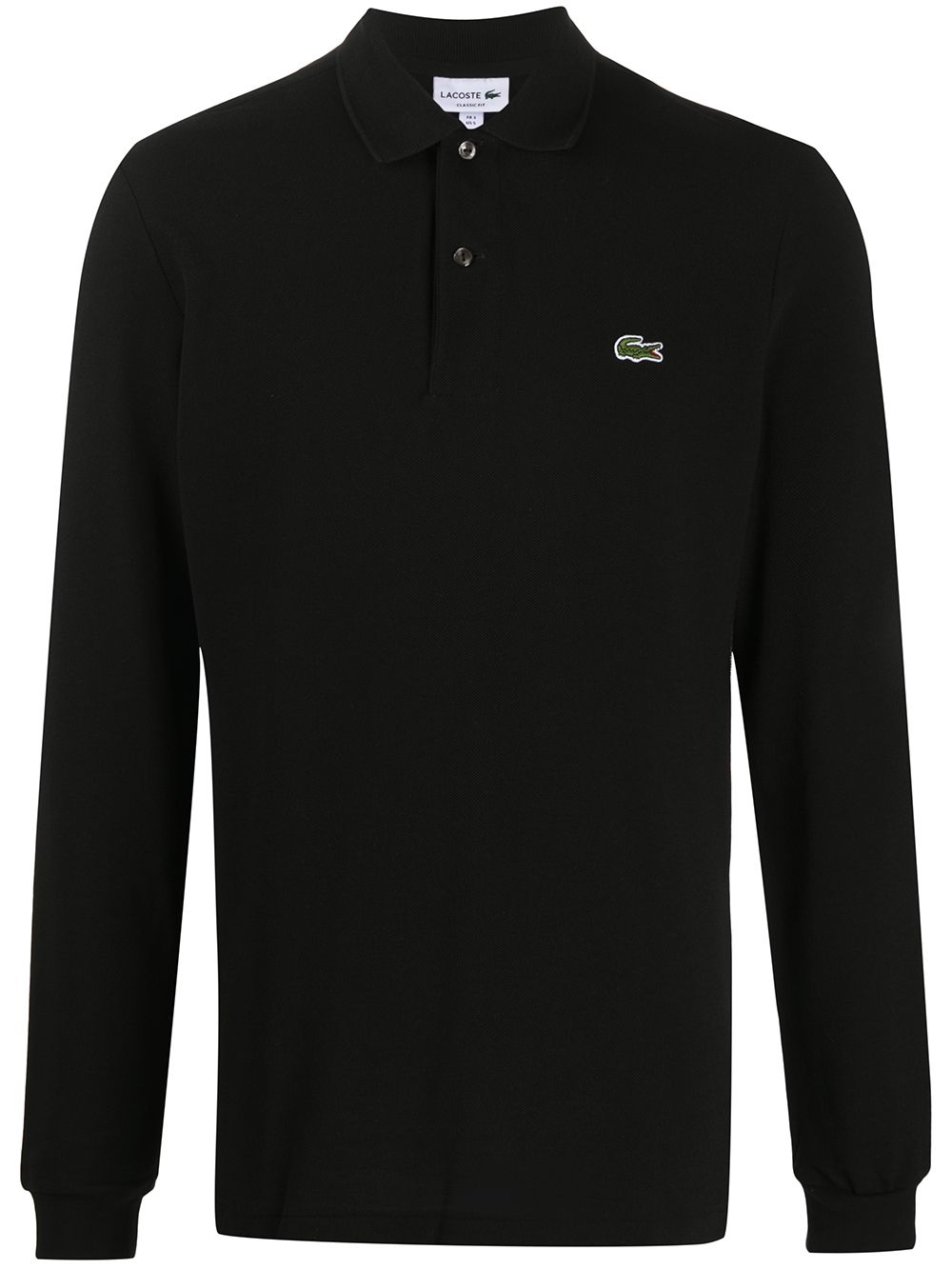 Lacoste logo贴花polo衫 - 黑色