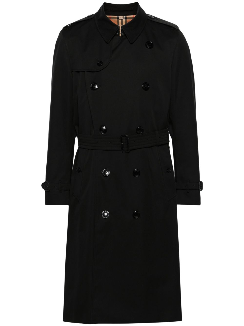 Burberry Heritage Kensington 束腰风衣 - 黑色