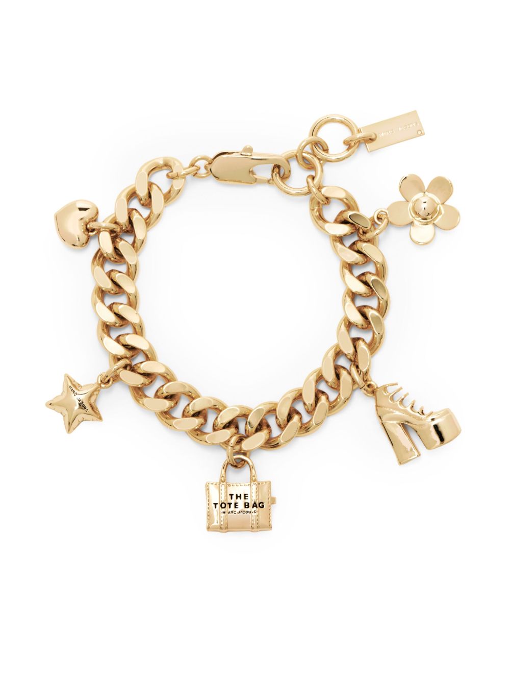 Marc Jacobs Mini Icon 吊饰手链 - 金色