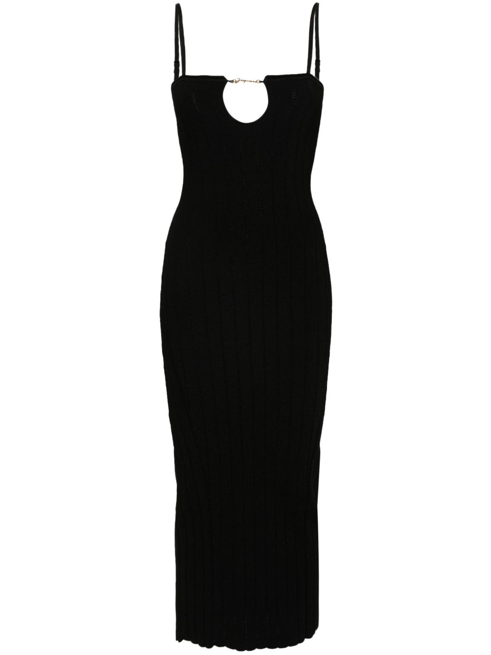 Jacquemus La Robe Sierra 针织连衣裙 - 黑色