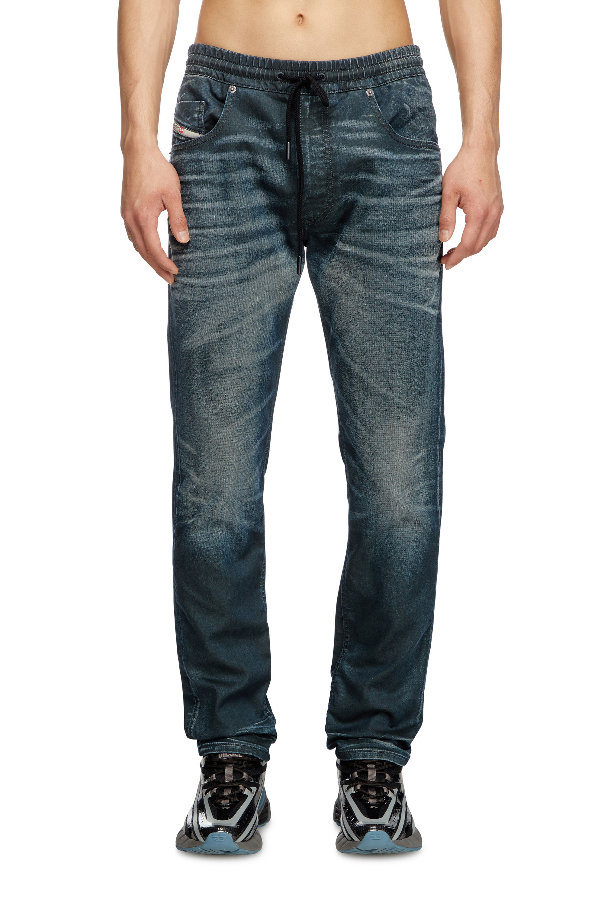 Diesel - Regular 2030 D-Krooley Joggjeans - Jeans - Man - Blue