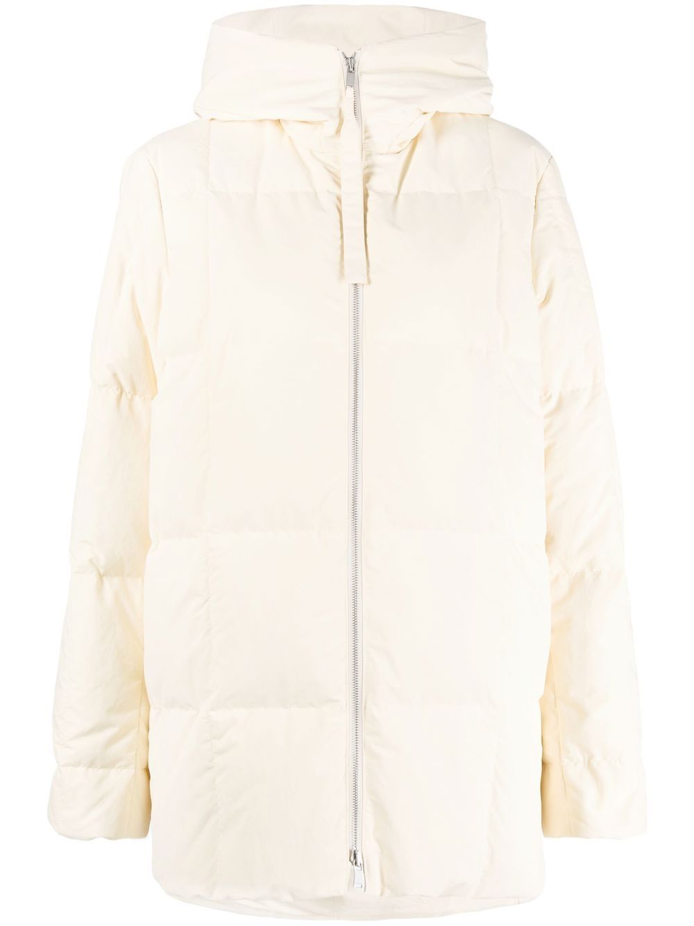 Jil Sander 填充拉链棉连帽外套 - 中性色