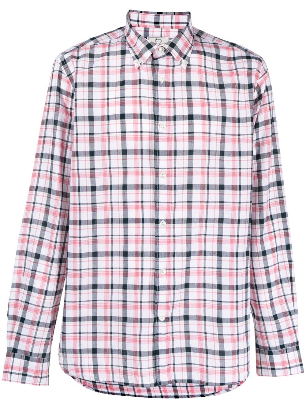 Woolrich 格纹排扣衬衫 - 红色