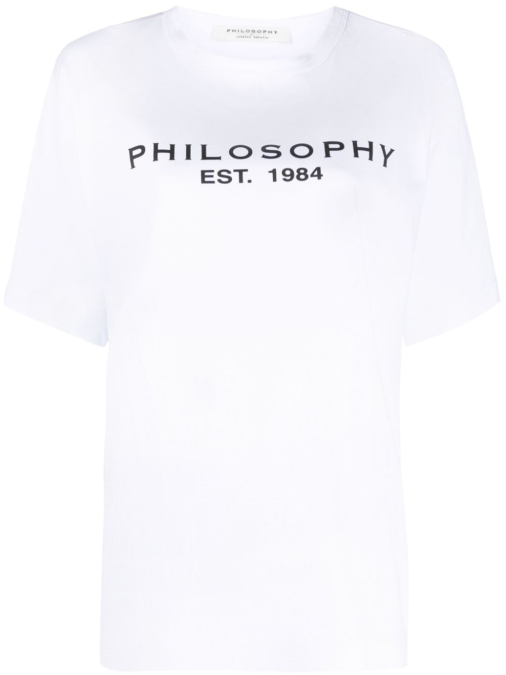 Philosophy Di Lorenzo Serafini logo印花棉T恤 - 白色