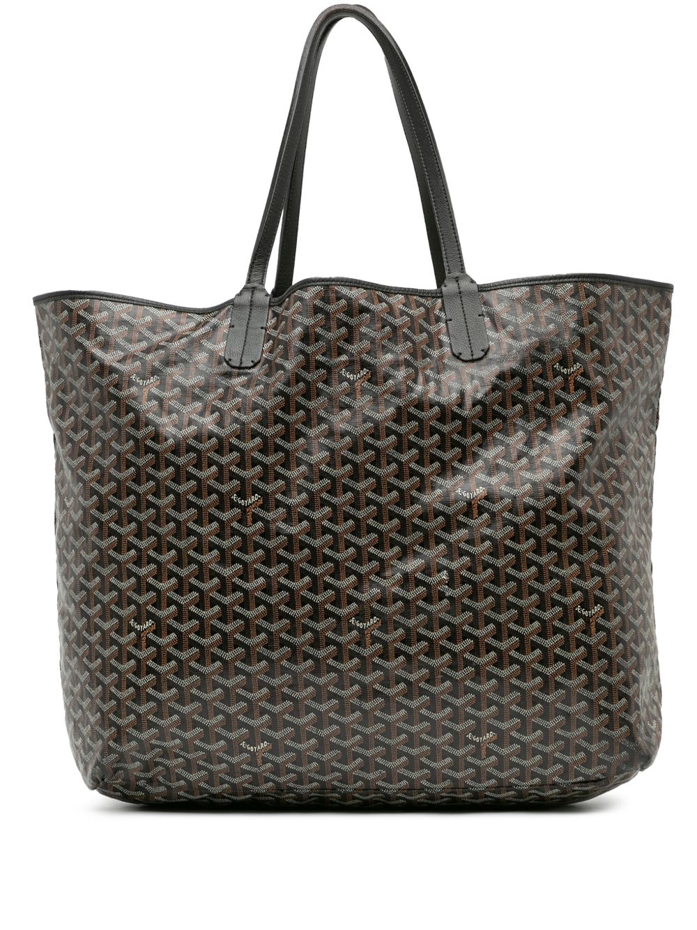 Goyard Pre-Owned Goyardine Saint Louis GM 手提包（2010年典藏款） - 黑色