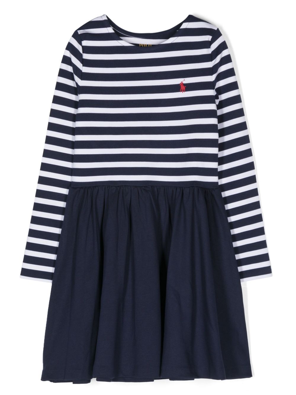 POLO RALPH LAUREN KIDS Polo Pony 图案连衣裙 - 蓝色