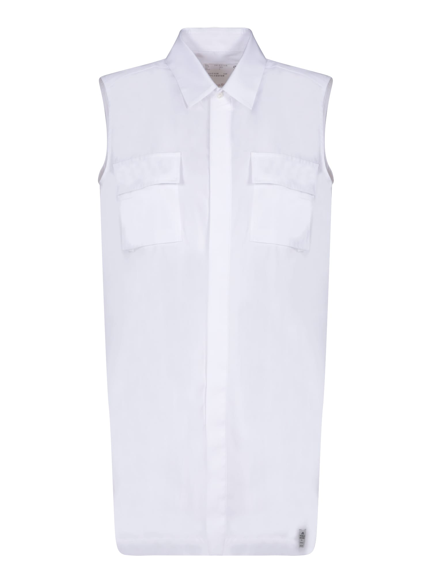 Sacai Sleeveless Long-length Shirt