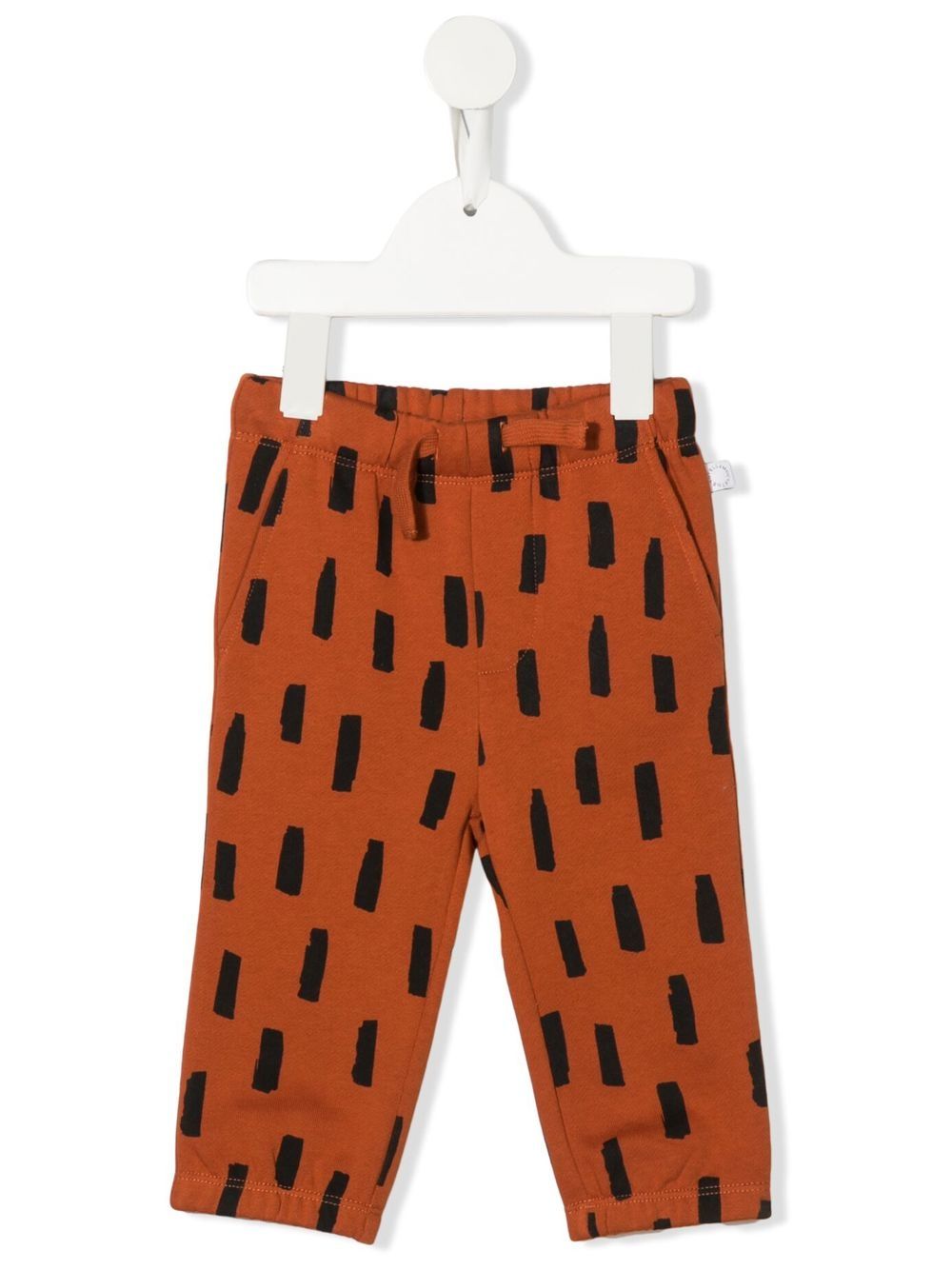Stella McCartney Kids 斯特拉·麦卡特尼 圆点印花抽绳长裤 - 褐色
