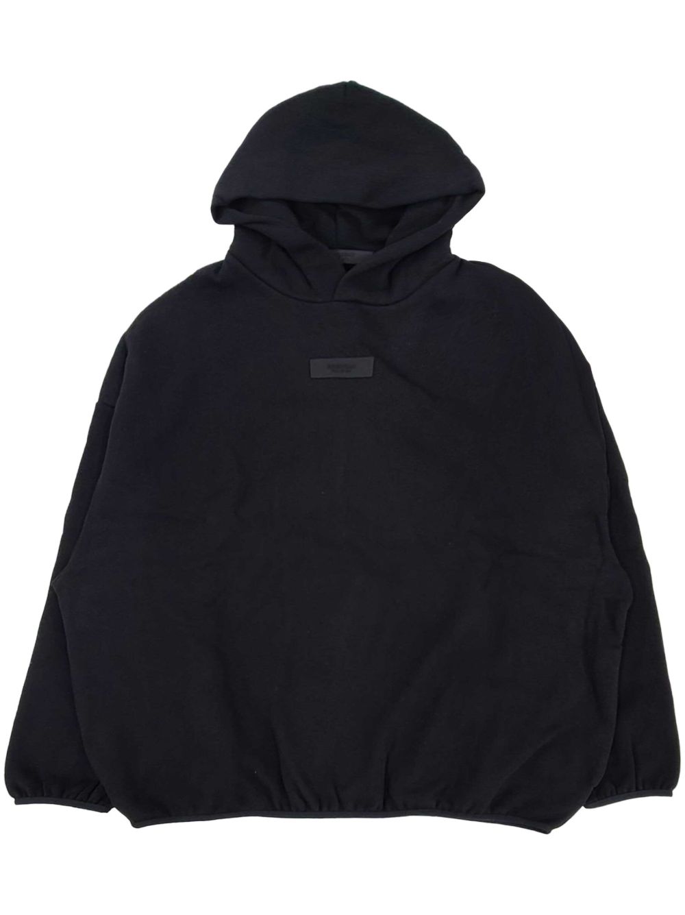 FEAR OF GOD ESSENTIALS 正面标贴拼接连帽衫 - 黑色