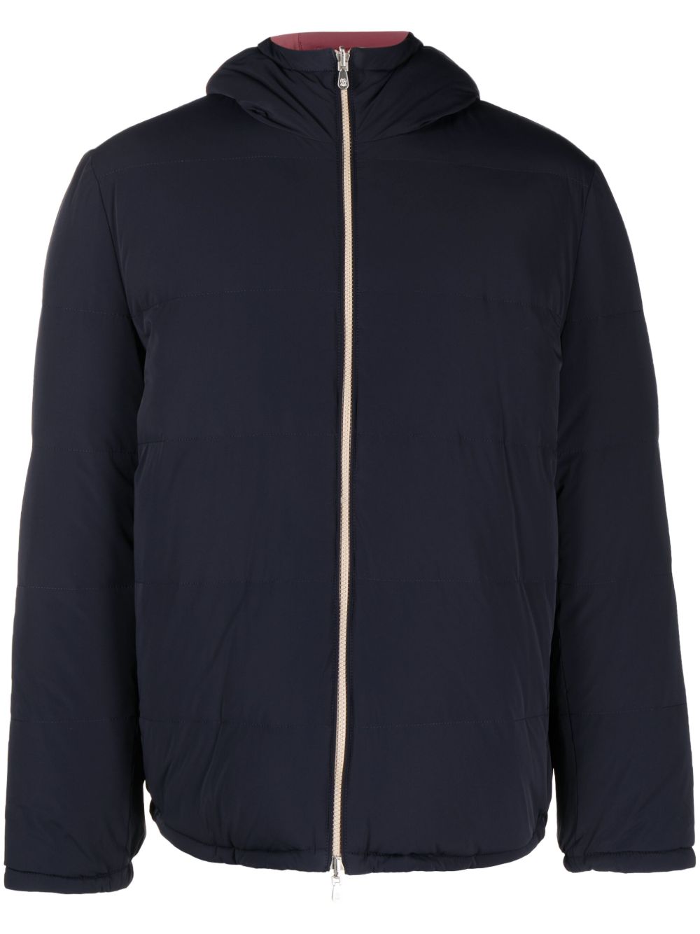 Brunello Cucinelli 双面拉链填充夹克 - 蓝色