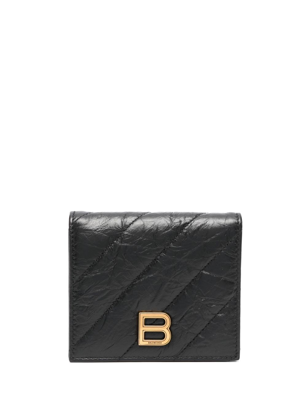 Balenciaga Crush logo标牌卡夹 - 黑色